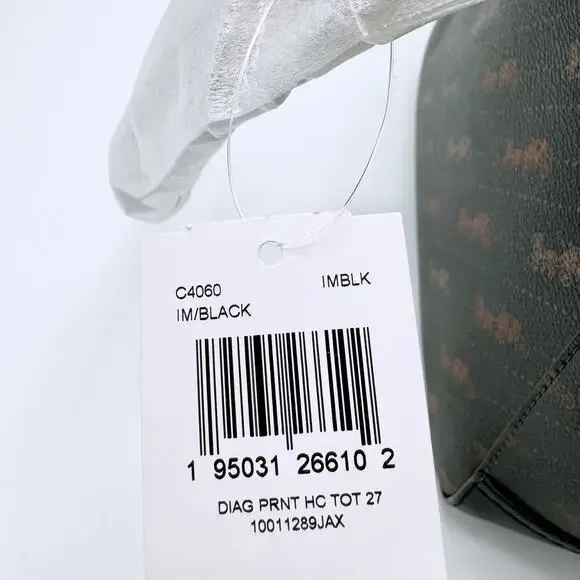 Coach Diagonal Print Horse and Carriage Tote 27 - Picture 9 of 9